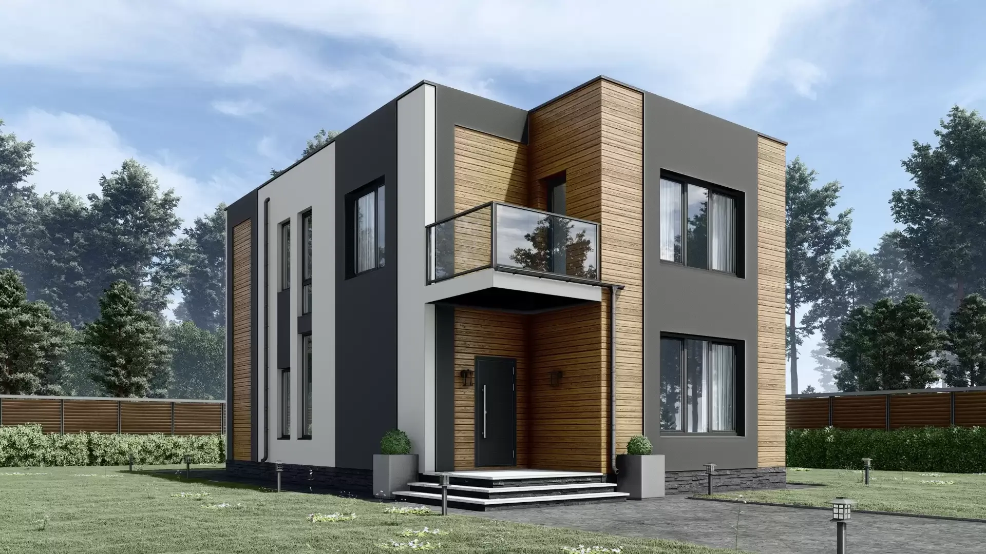 Проєкт Двоповерхового будинку Gefera Домокомплект №1043 (195.6 м²)