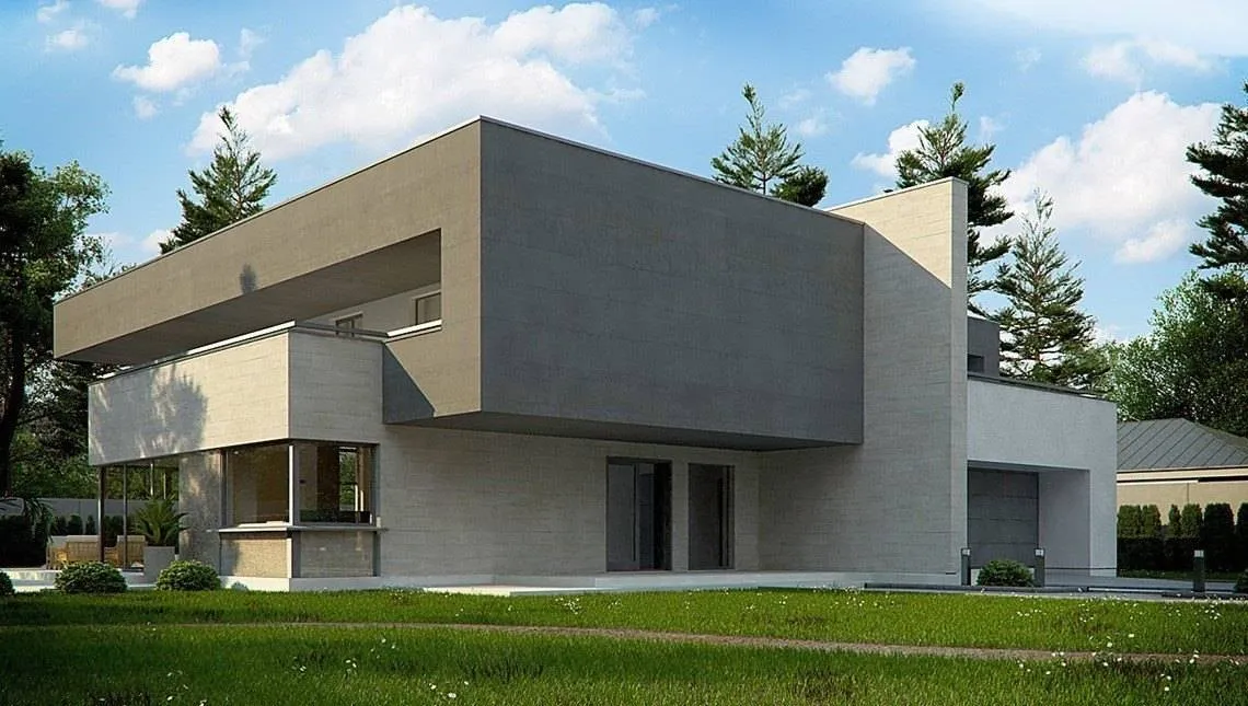 Проєкт Двоповерхового будинку Dew Домокомплект №1086 (390.1 м²)