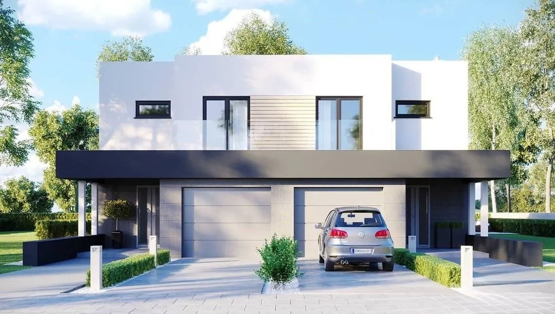 Двоповерховий Таунхаус Проєкт Pegasos Домокомплект №4002 (120.3 м²)
