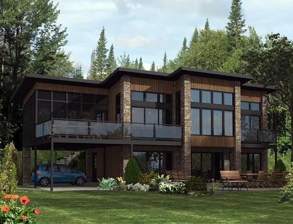 Проєкт Двоповерхового будинку Opus Домокомплект №1135 (81.4 м²)