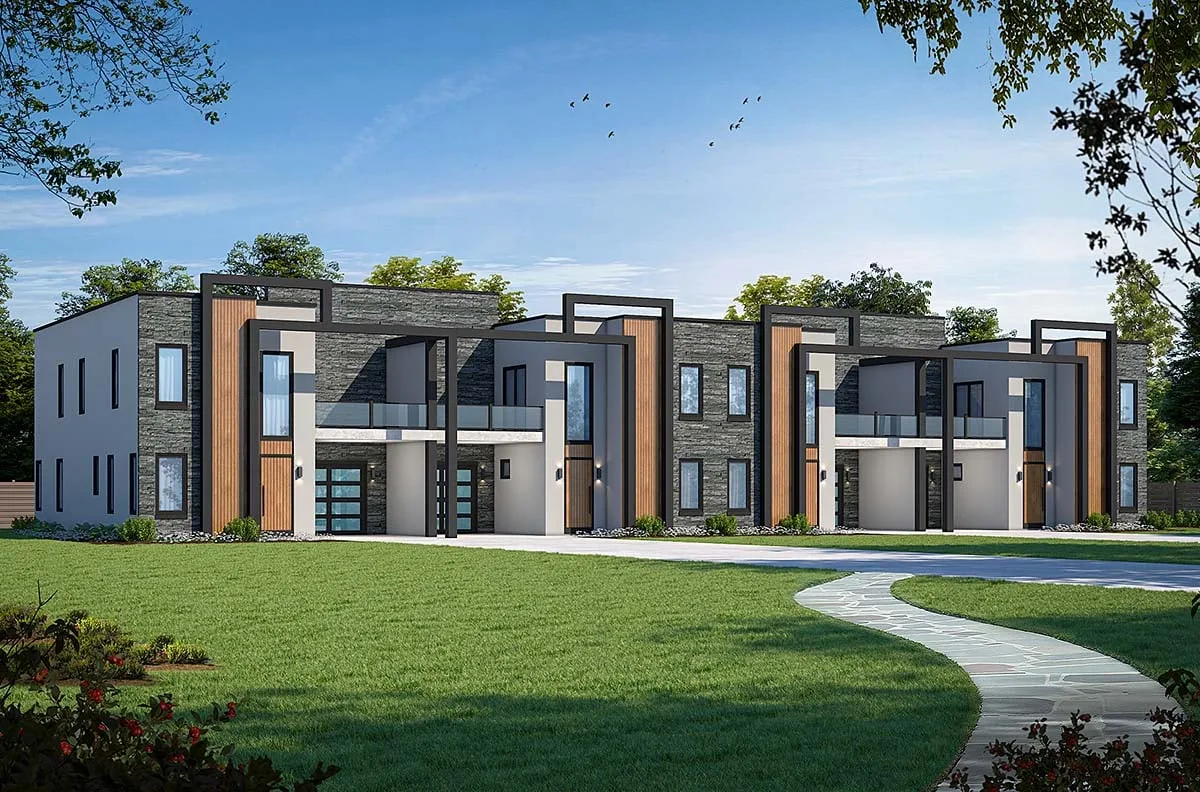 Двоповерховий Таунхаус Проєкт Aeternus Домокомплект №4017 (228 м²)