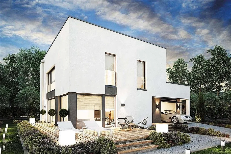 Проєкт Двоповерхового будинку Athenian Villa Домокомплект №1028 (153 м²)