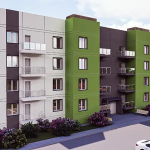 Проєкт житлового 4 поверхового будинку 1880.5 м²